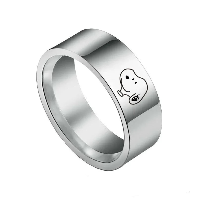 Titanium Alloy Ring Cartoon Gift Cute Snoopy Ring