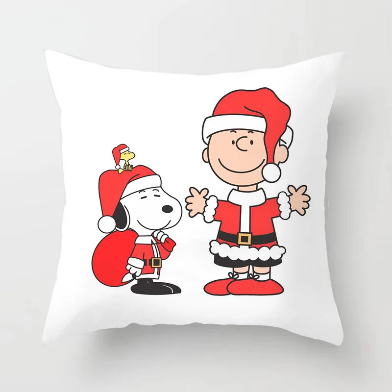 Christmas Theme Pillowcase 45x45cm Snoopy Pillow