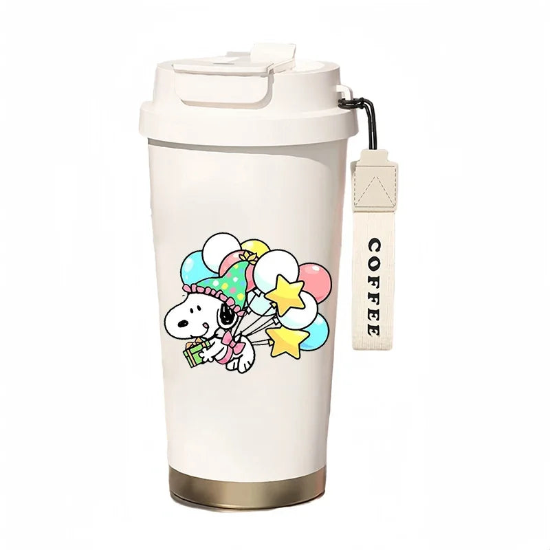 500ml Thermos Bottle Portable Snoopy Cup