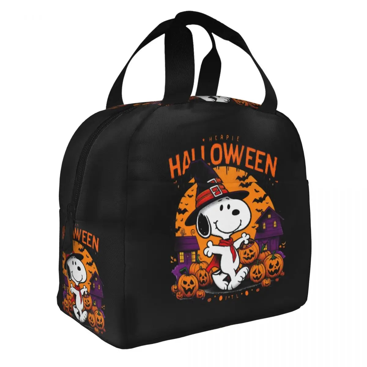 Snoopy Backpack Halloween Insulated Lunch Bag 22x20x13cm