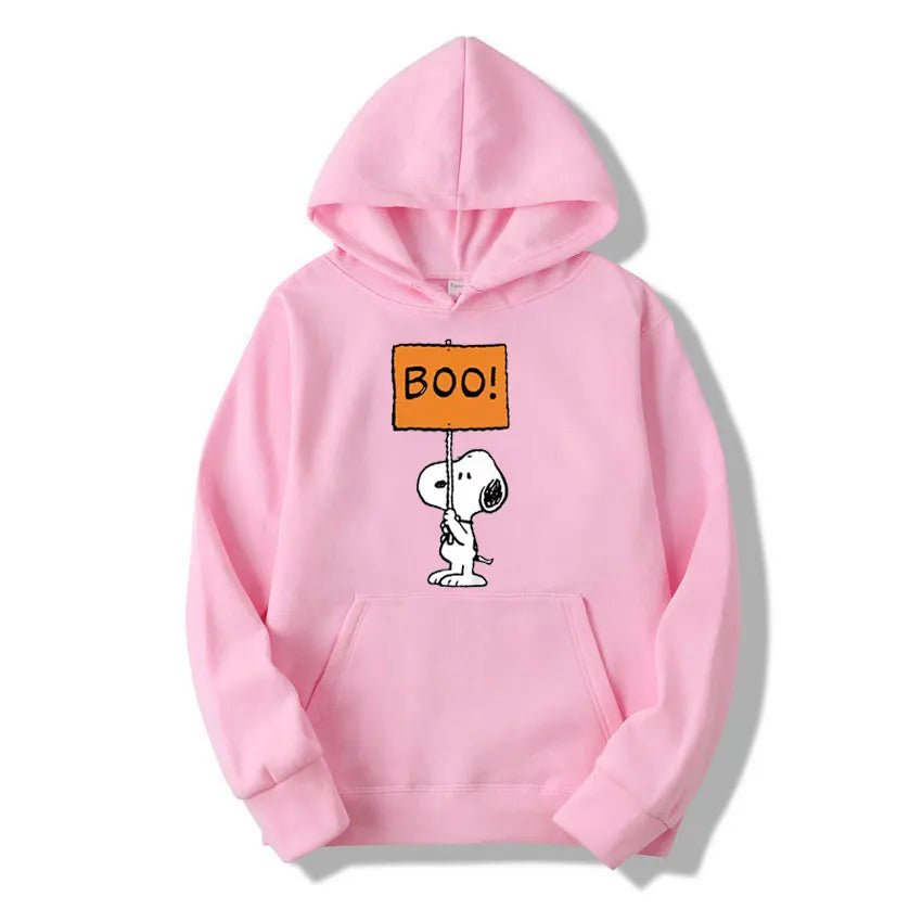 Hooded Boo Hoodie Casual Snoopy Hoodie