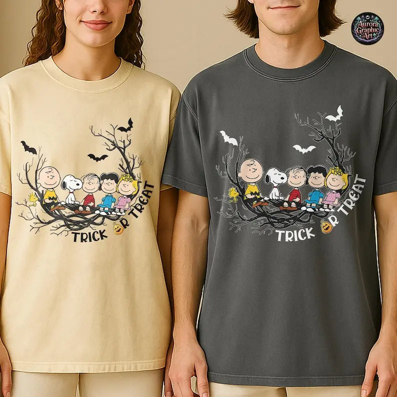 Trick Or Treat Snoopys And Friends Halloween Snoopy Shirt
