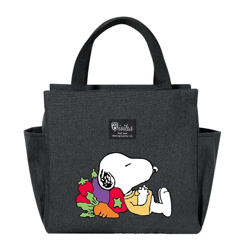 Snoopy Backpack Insulated Lunch Bag Bento Pack Ice Pack