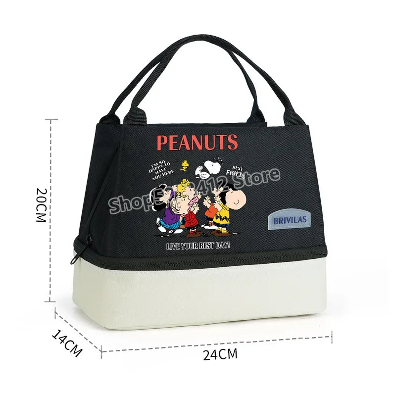 Snoopy Backpack Large Capacity Lunch Bags Insulated Cooler