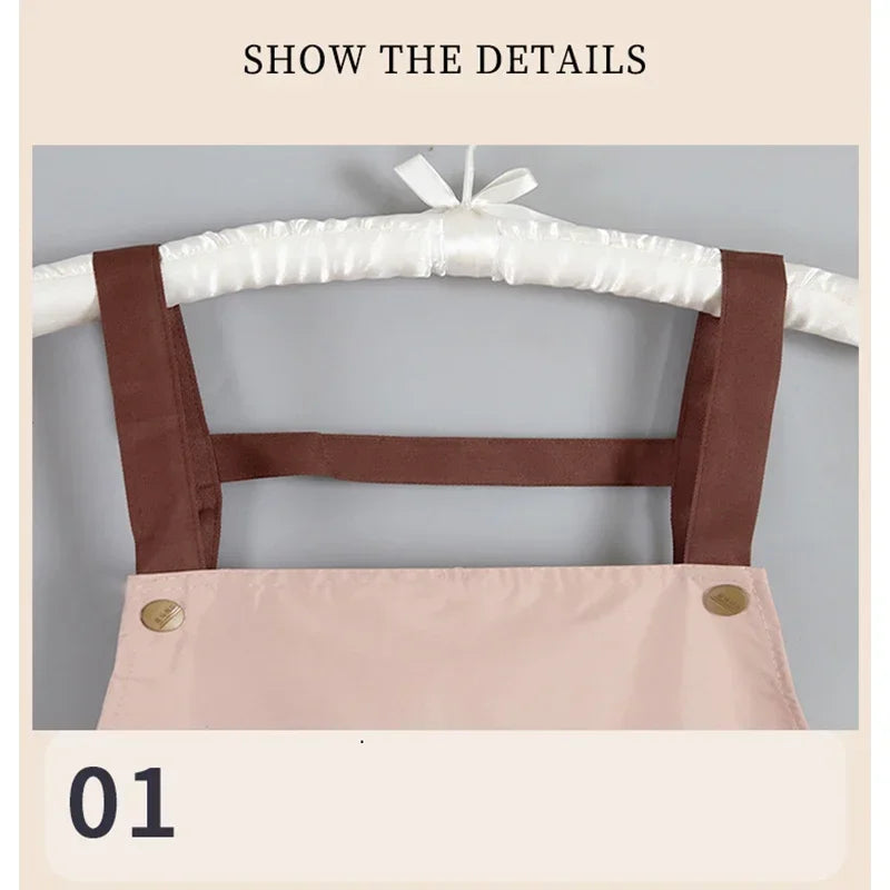 Snoopys Kitchen Apron Waterproof Ladies Men Home Apron Wipeable Oil Resistant Baking Barbecue Restaurant Cafe Aprons Kawaii Gift