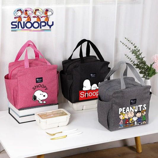 Snoopy Backpack Insulated Lunch Bag Bento Pack Ice Pack