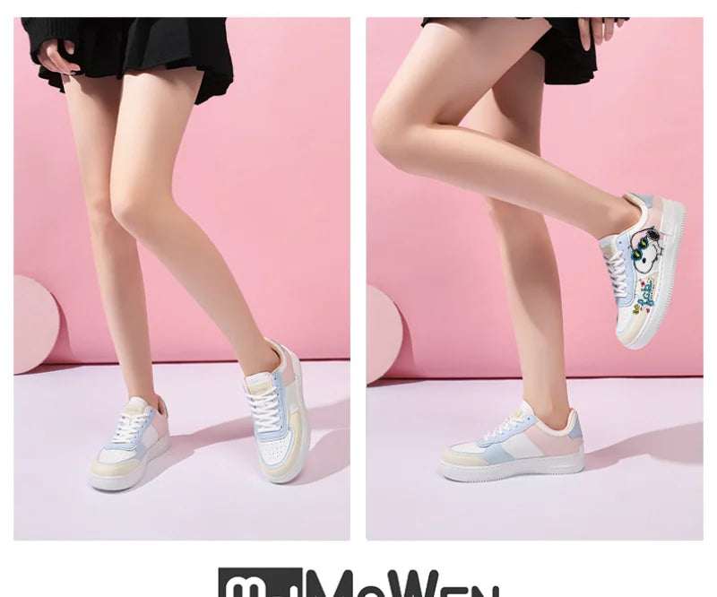 Womens Light Running Shoes Breathable Slip On Snoopy Shoes