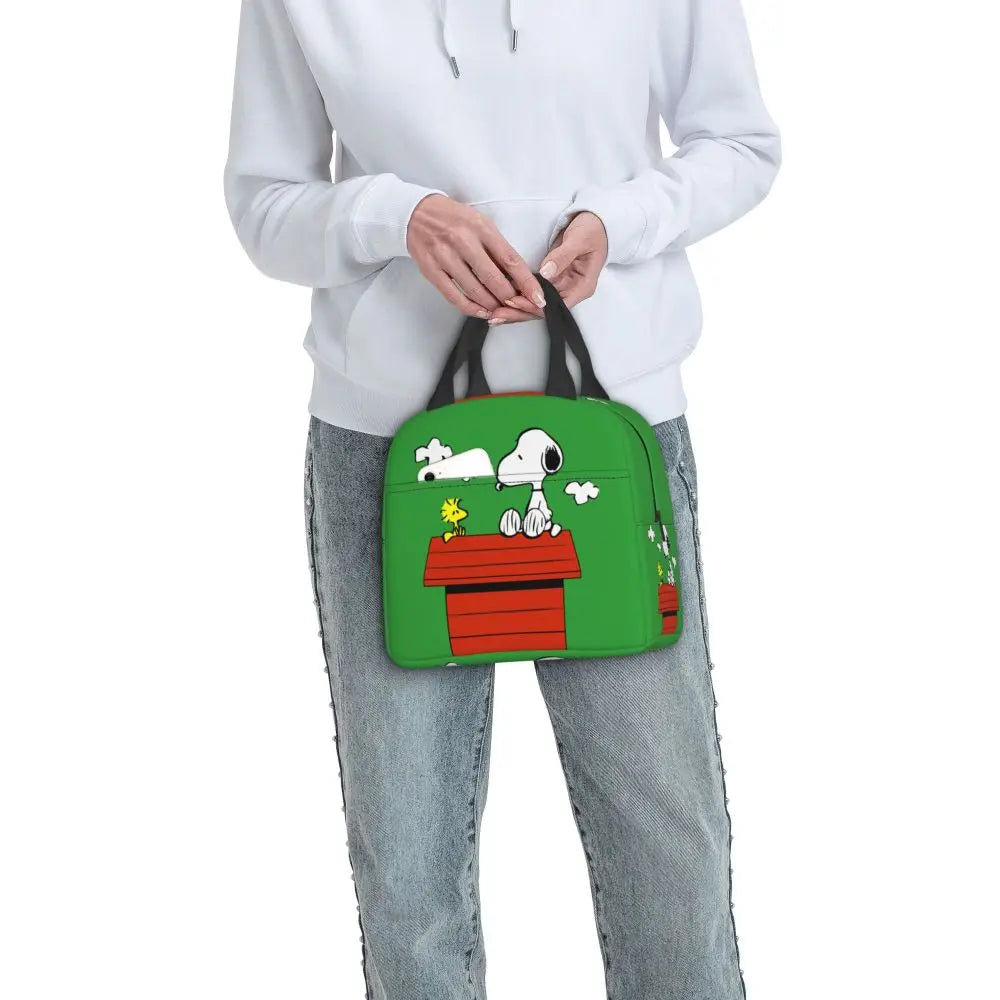 Snoopy Backpack Halloween Insulated Lunch Bag 22x20x13cm