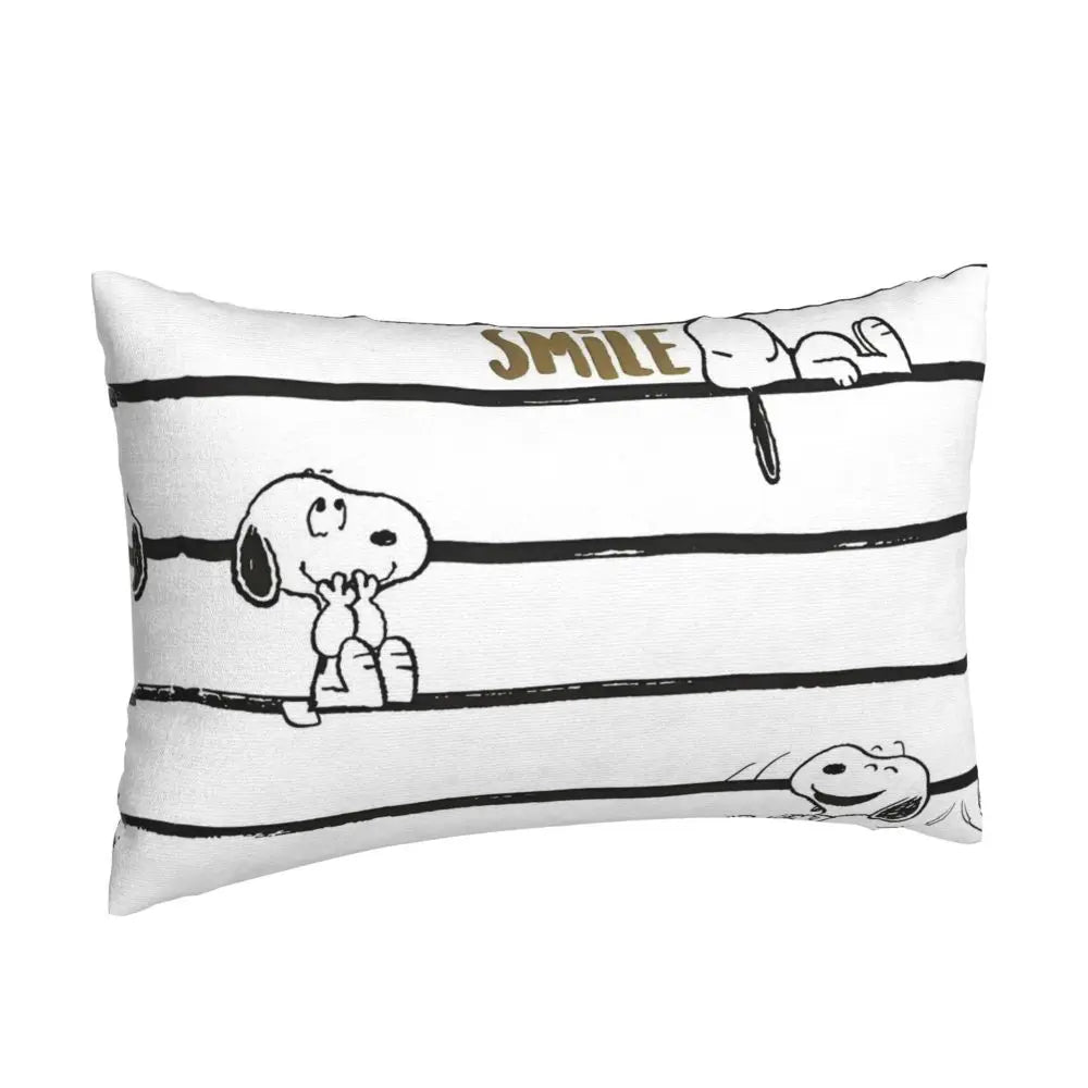 Cute Pillowcase 18in Square Red Snoopy Pillow