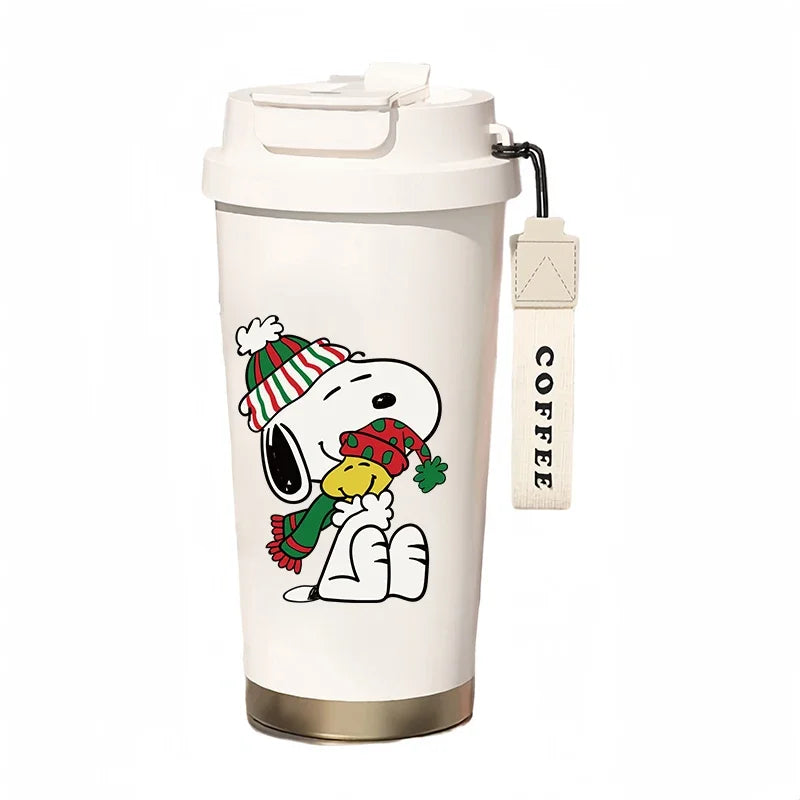 500ml Thermos Bottle Portable Snoopy Cup