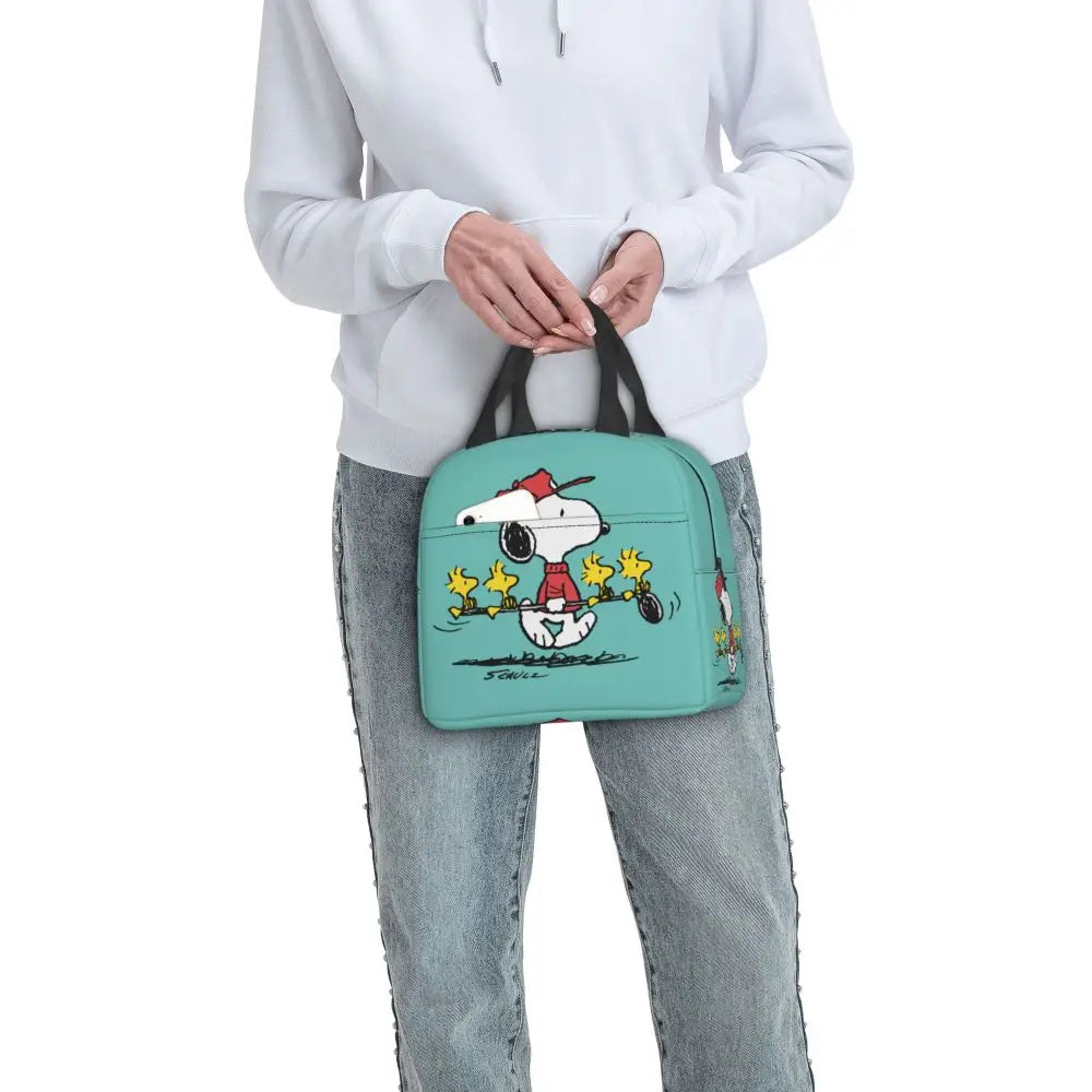 Snoopy Backpack Halloween Insulated Lunch Bag 22x20x13cm