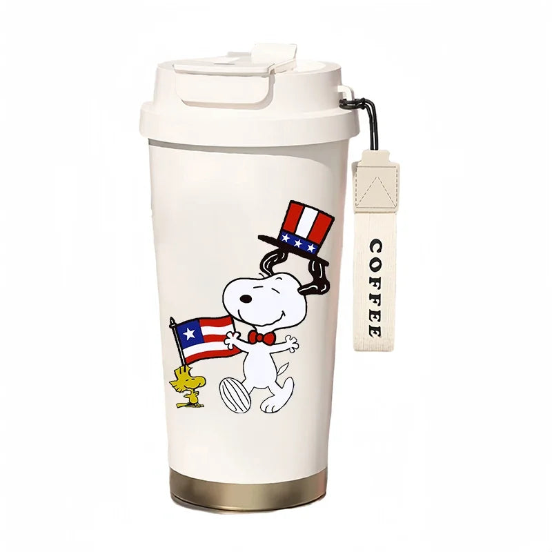 500ml Thermos Bottle Portable Snoopy Cup