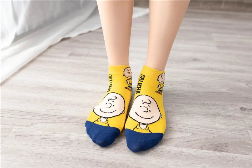 Low Tube Socks Women Men Cute Snoopy Socks