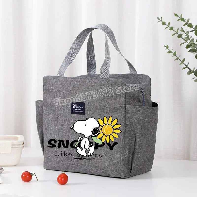 Snoopy Backpack Insulated Lunch Bag Bento Pack Ice Pack