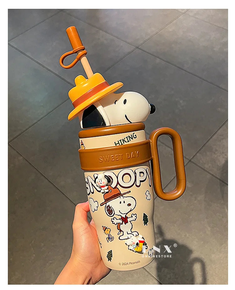 800ML Stainless Vacuum Insulated Bottle Snoopy Mug