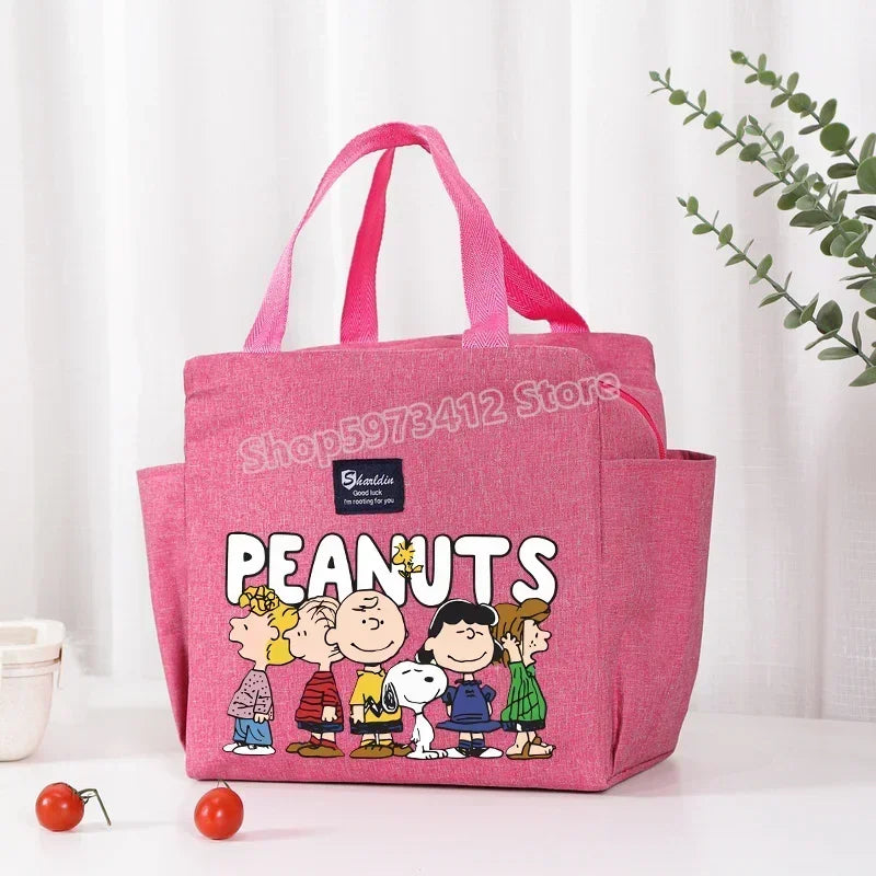Snoopy Backpack Insulated Lunch Bag Bento Pack Ice Pack