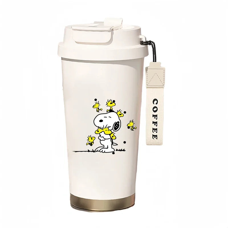 500ml Thermos Bottle Portable Snoopy Cup