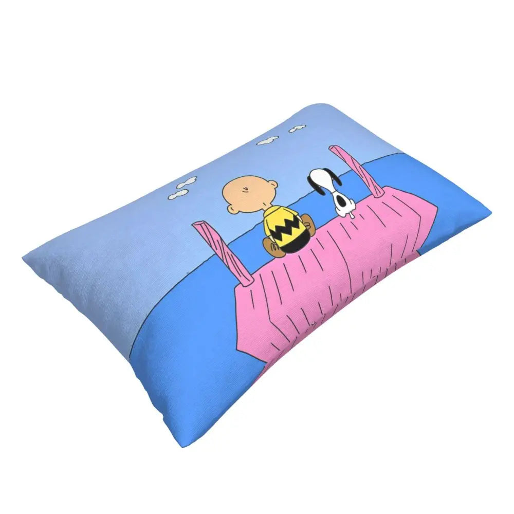 Cute Pillowcase 18in Square Red Snoopy Pillow