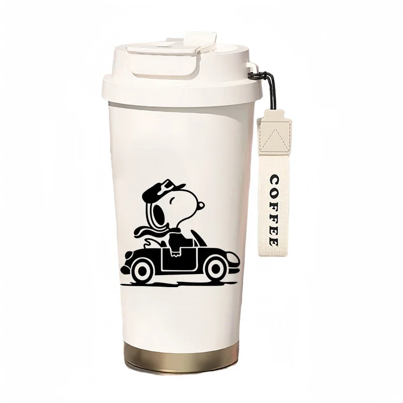 500ml Thermos Bottle Portable Snoopy Cup
