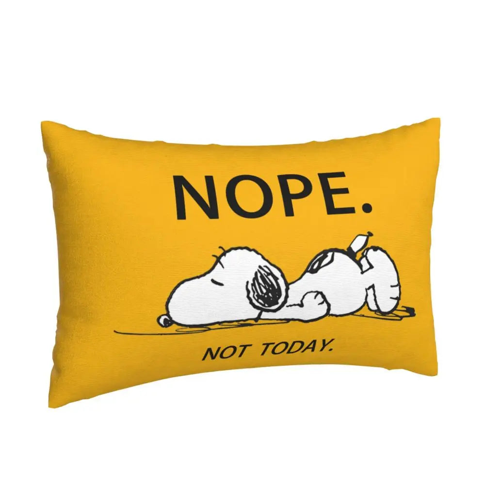 Cute Pillowcase 18in Square Red Snoopy Pillow