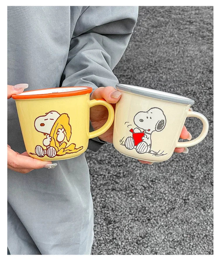 Couple Coffee Mugs Snoopy Cup