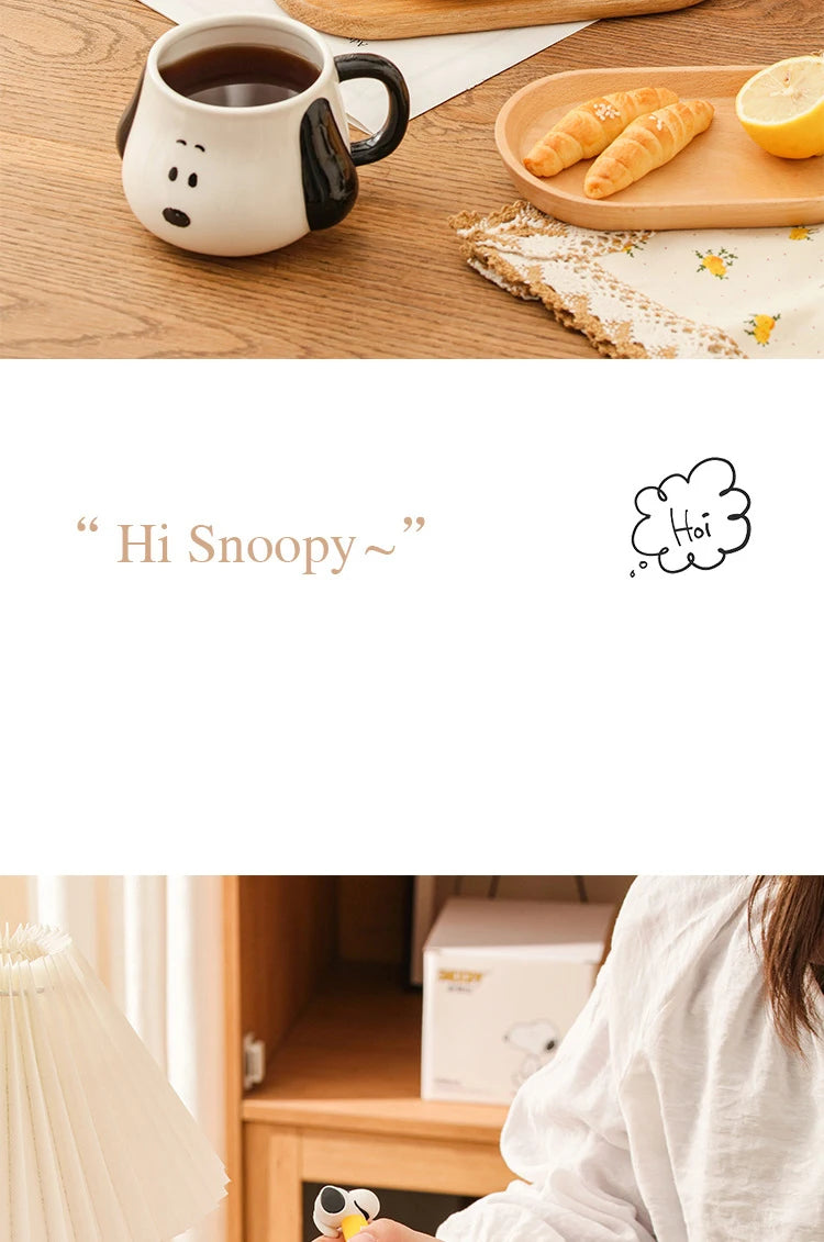 500ml Straw Hat Ceramic Mug Snoopy Cup