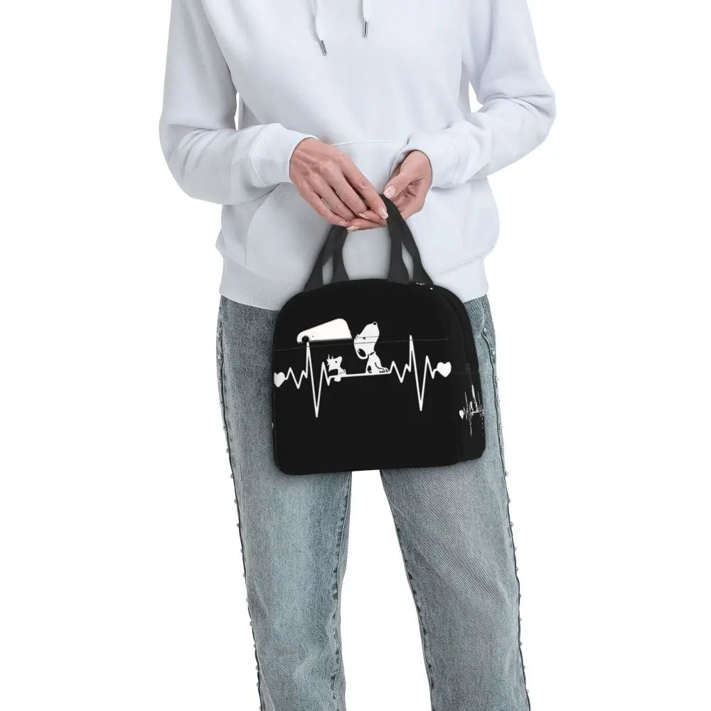 Snoopy Backpack Halloween Insulated Lunch Bag 22x20x13cm