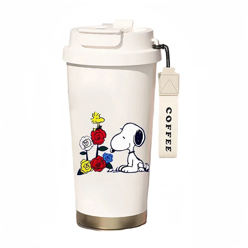 500ml Thermos Bottle Portable Snoopy Cup