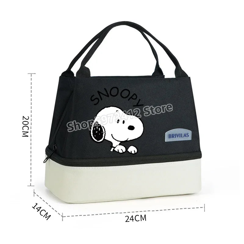 Snoopy Backpack Large Capacity Lunch Bags Insulated Cooler