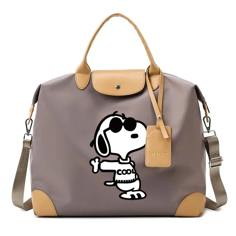 Snoopy Backpack Large Anime Travel Bag For Women 41x16x33cm
