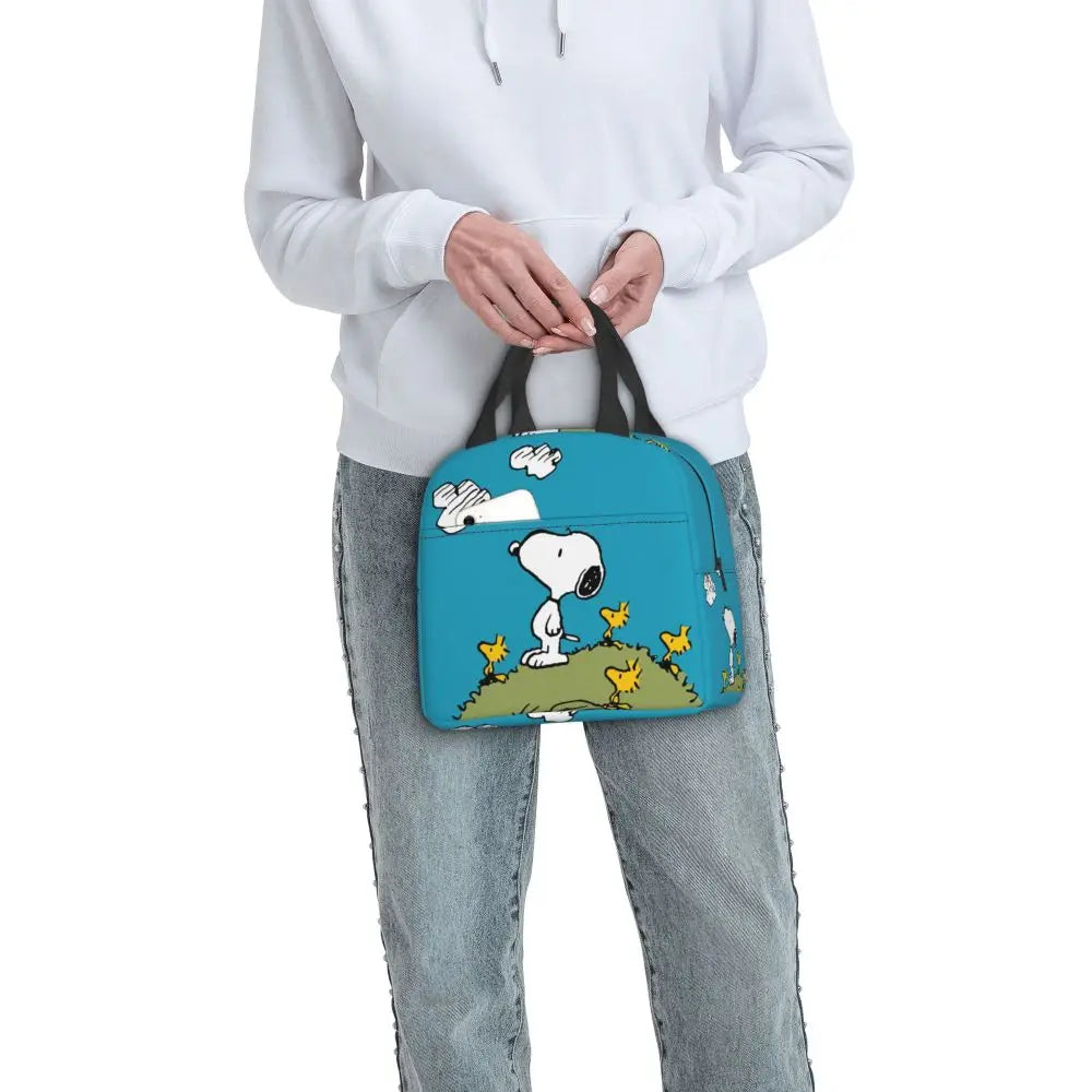 Snoopy Backpack Halloween Insulated Lunch Bag 22x20x13cm