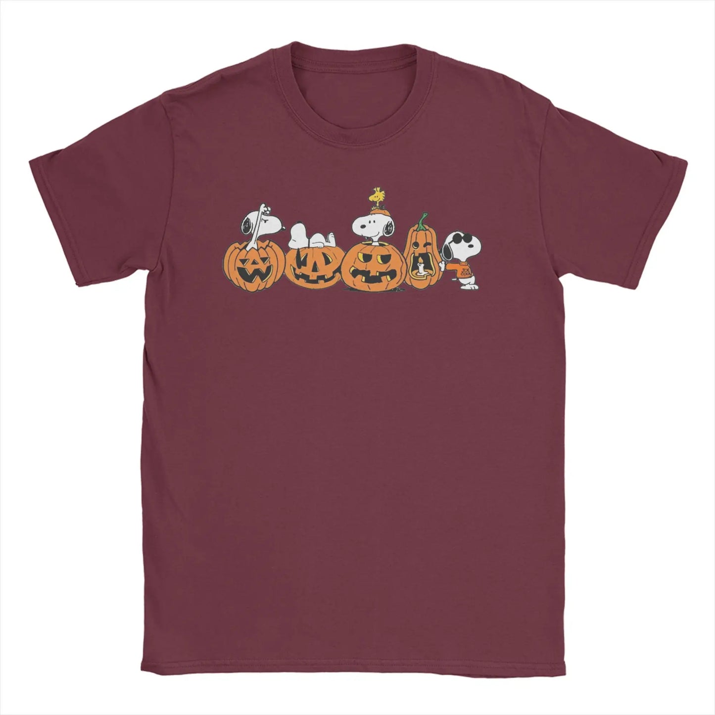 Unisex Snoopy Halloween Pumpkin Cotton Tee Snoopy Shirt