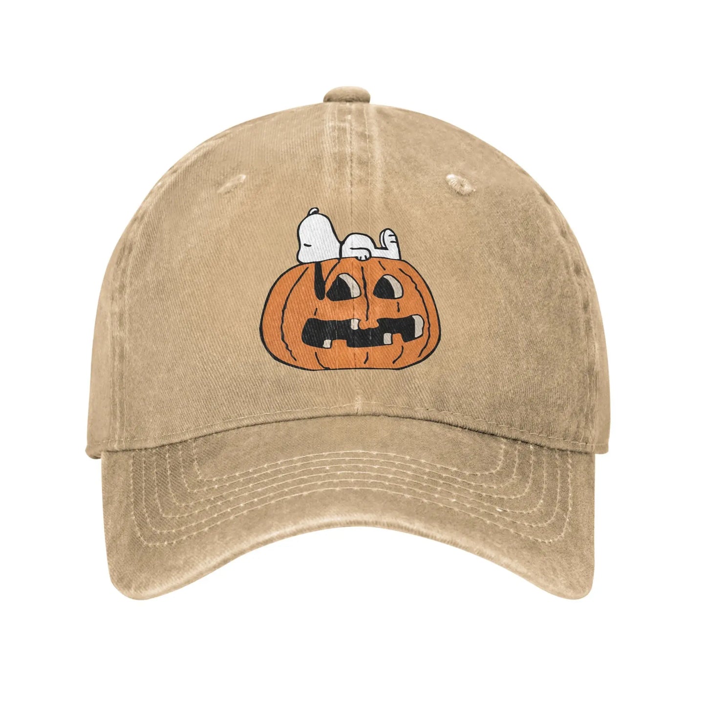 Halloween Pumpkin Print Cap Adjustable Snoopy Hat