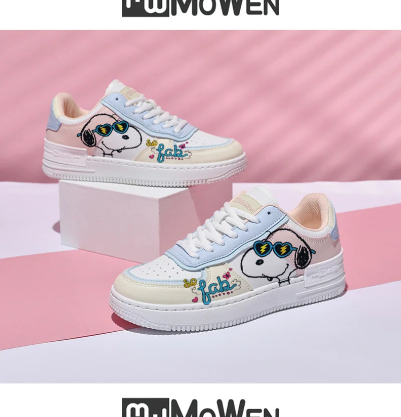 Womens Light Running Shoes Breathable Slip On Snoopy Shoes