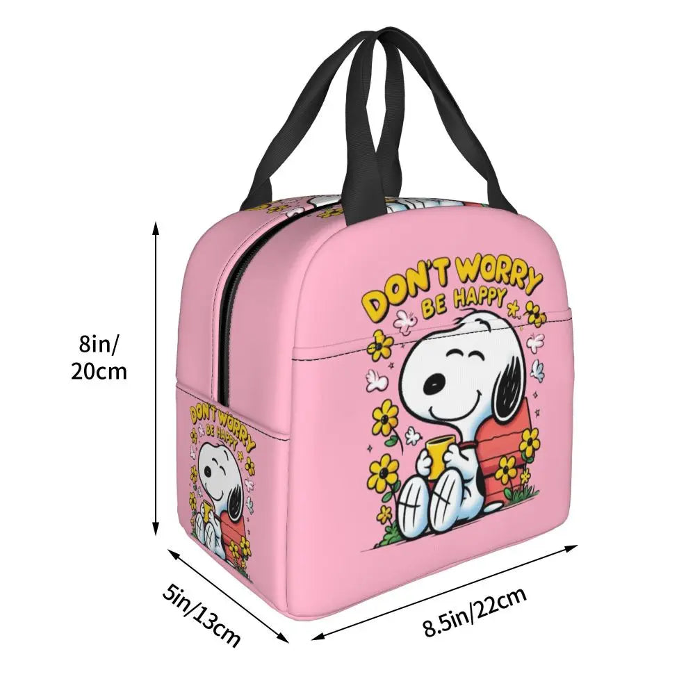 Snoopy Backpack Halloween Insulated Lunch Bag 22x20x13cm