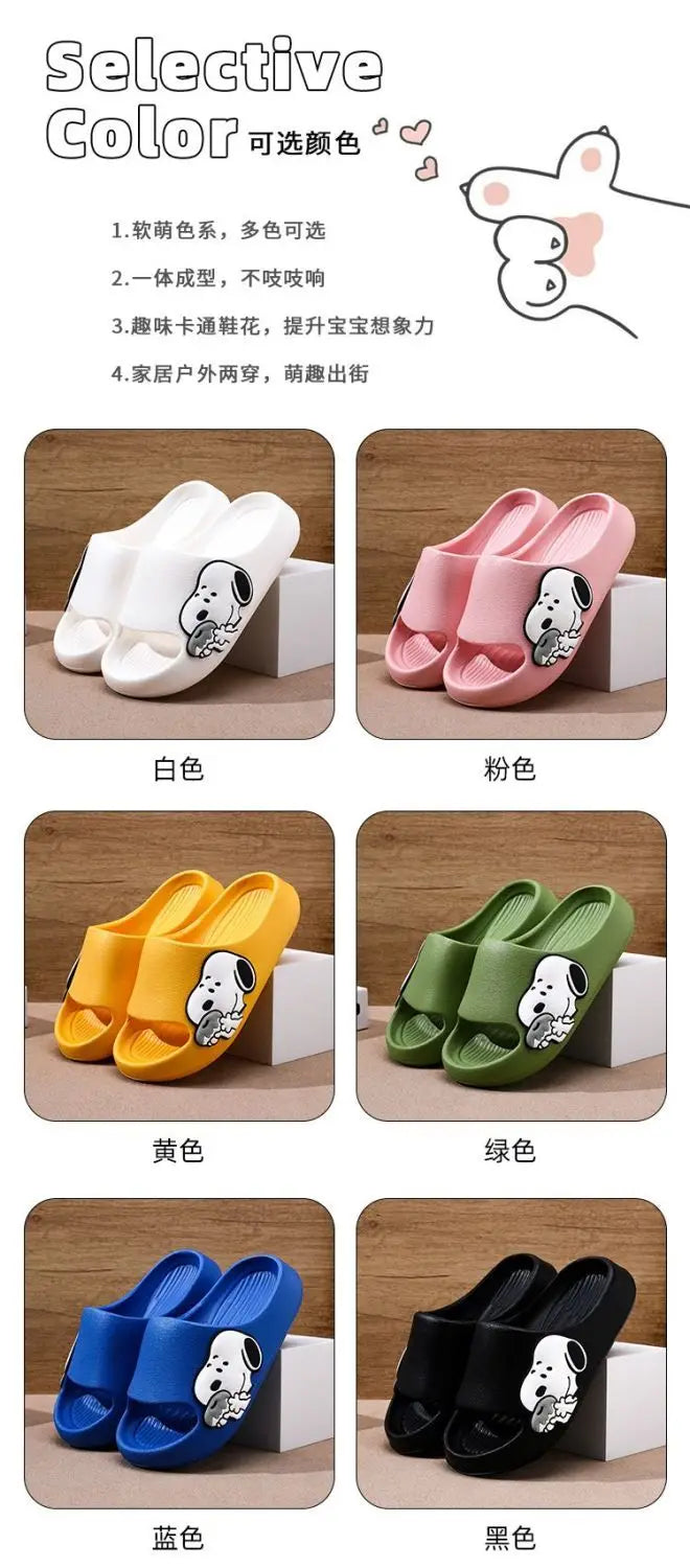 MINISO Snoopy Non Slip Indoor Slippers Snoopy Slippers