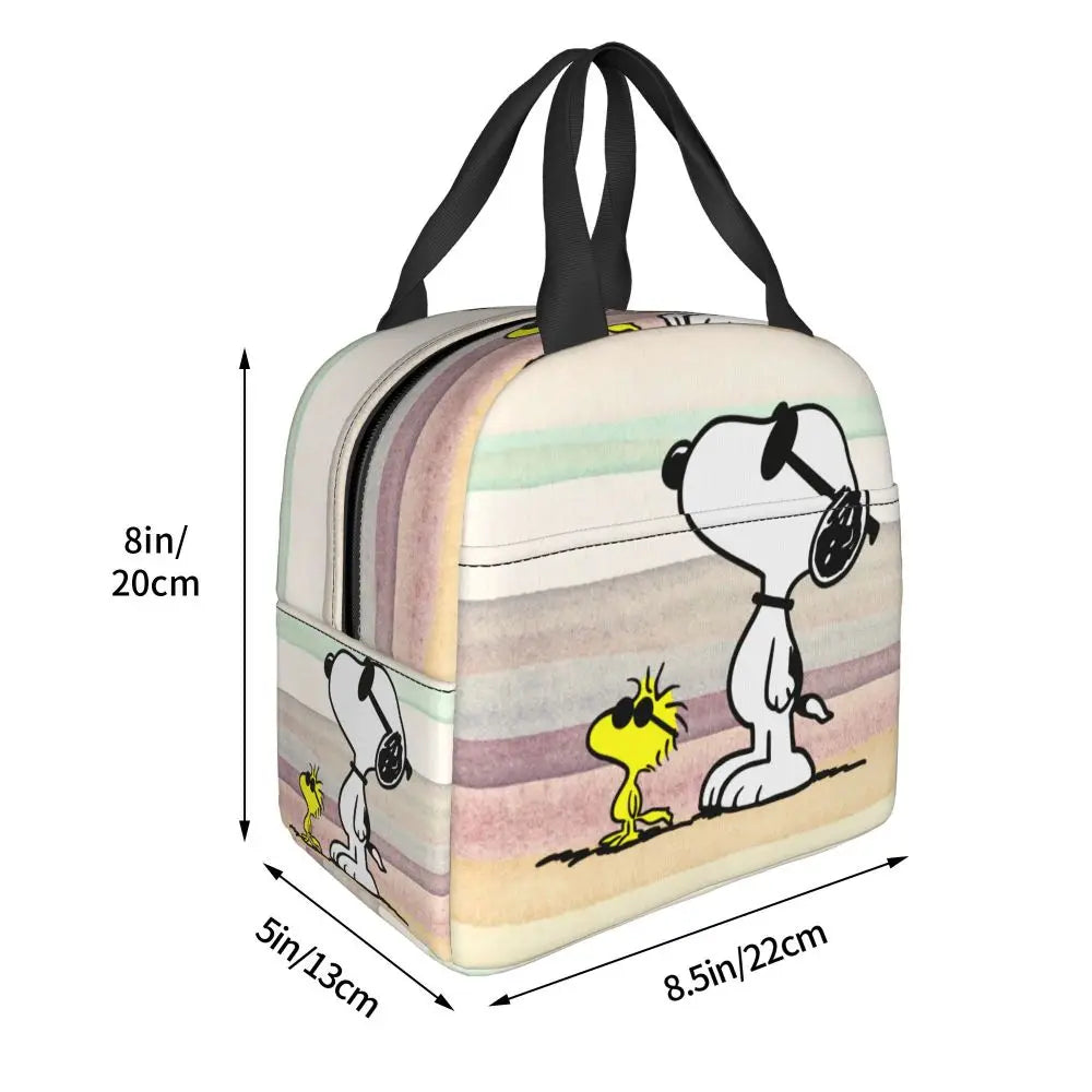 Snoopy Backpack Halloween Insulated Lunch Bag 22x20x13cm