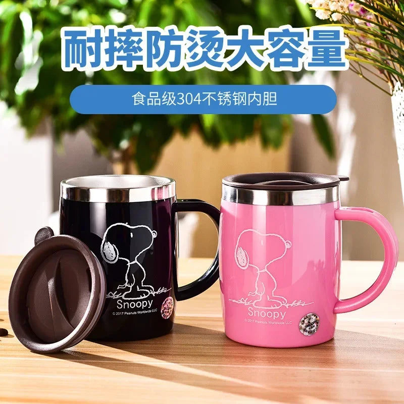 420ml Stainless Steel Mug for Men and Women Snoopy Cup