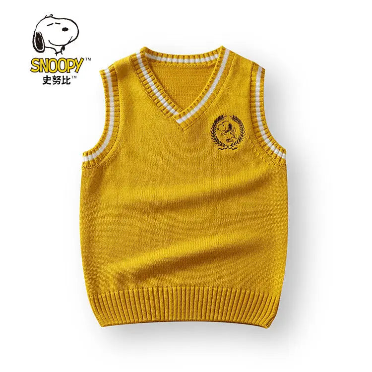 Snoopy Cartoon Student Vest Knit Snoopy Stuffed Sweatshirt