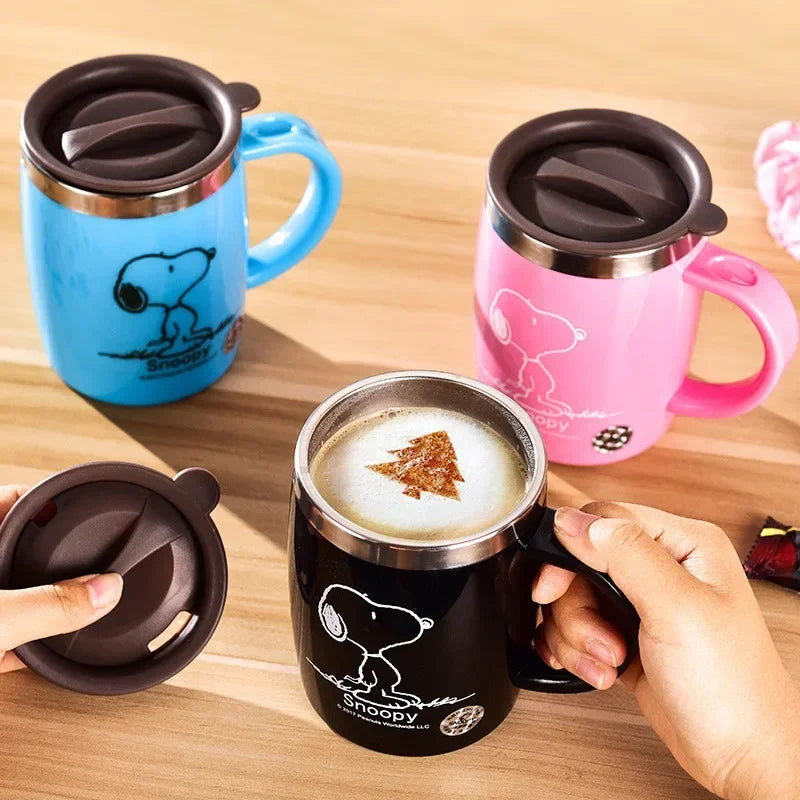 420ml Stainless Steel Mug for Men and Women Snoopy Cup