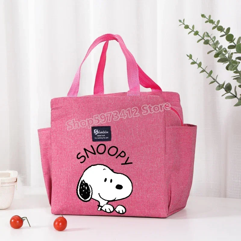 Snoopy Backpack Insulated Lunch Bag Bento Pack Ice Pack