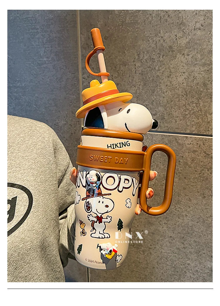 800ML Stainless Vacuum Insulated Bottle Snoopy Mug