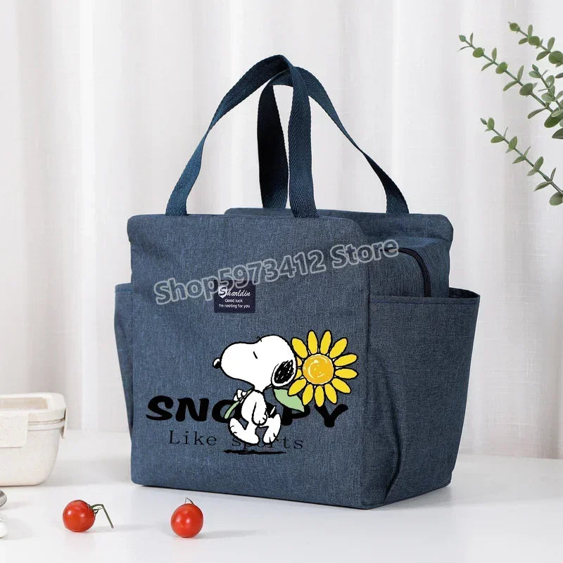 Snoopy Backpack Insulated Lunch Bag Bento Pack Ice Pack