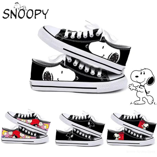 Womens Casual Low Sneakers Non Slip Lightweight Snoopy Shoes
