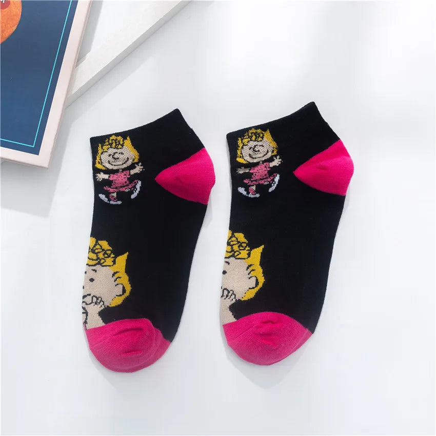 Low Tube Socks Women Men Cute Snoopy Socks