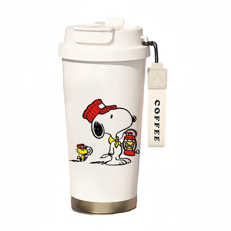 500ml Thermos Bottle Portable Snoopy Cup