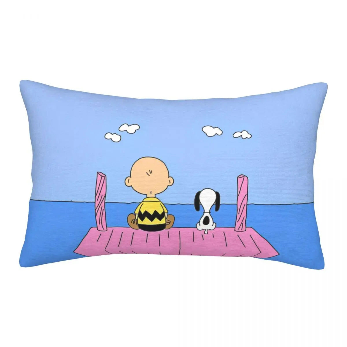 Cute Pillowcase 18in Square Red Snoopy Pillow