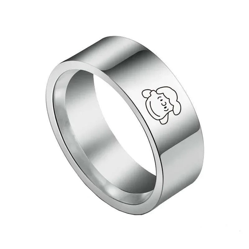 Titanium Alloy Ring Cartoon Gift Cute Snoopy Ring
