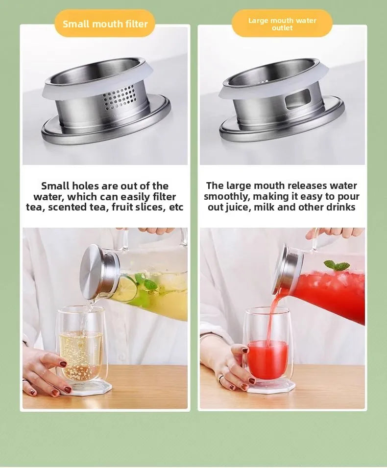 1500 ml Glass Water Jug Snoopy Cup