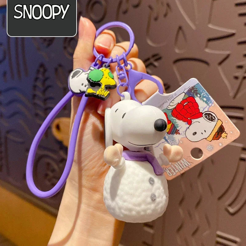 Key Chain Christmas Bag Charm Snoopy Keychain